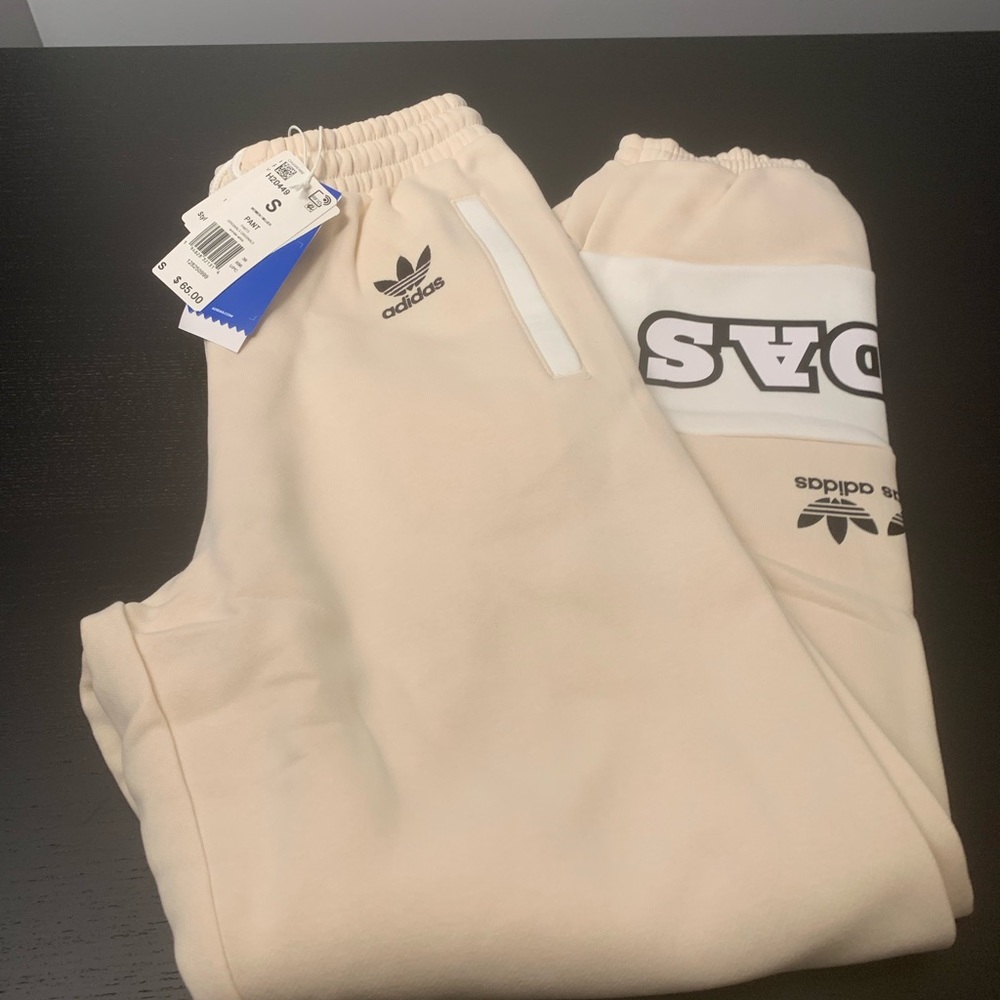 WOMEN'S ADIDAS ORIGINALS LOGO PLAY JOGGER PANTS SZ Small